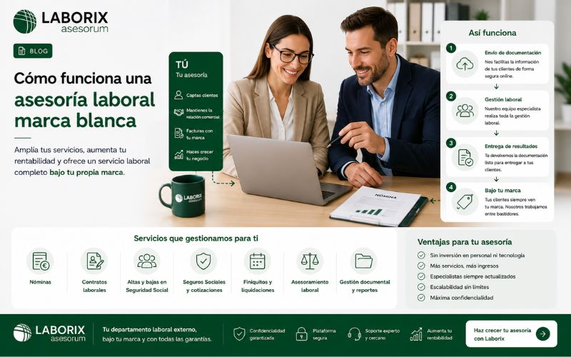 Cómo funciona una asesoría laboral marca blanca
