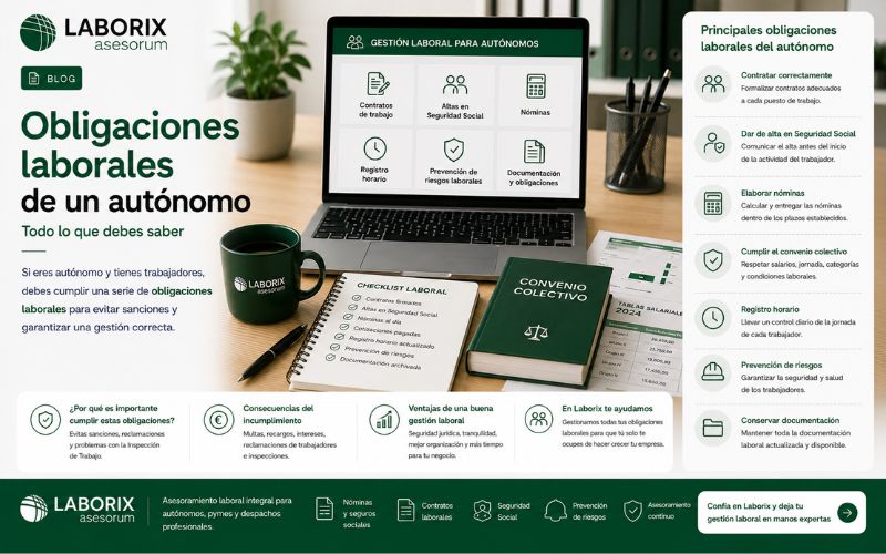Obligaciones laborales de un autónomo