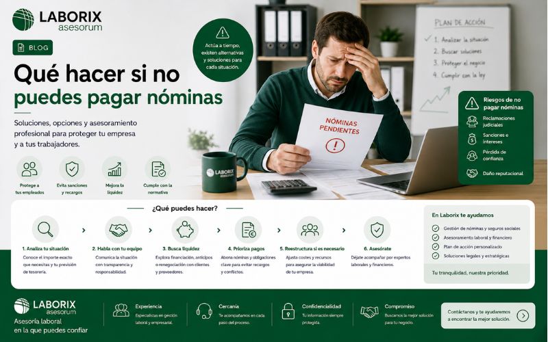 Qué hacer si no puedes pagar nóminas